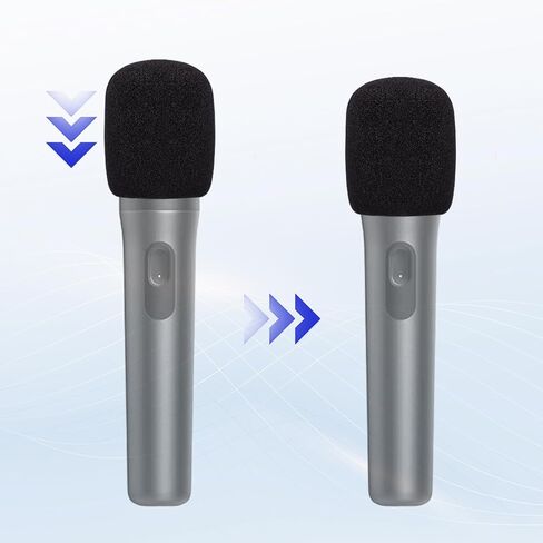 4pcs Foam Microphone Covers for JBL PartyBox 100 Wireless Mic, Noise Reduction Sponge Windscreens Compatible with JBL Wireless Microphone System, Disposable Protector Replacement Accessories in Saudi Arabia