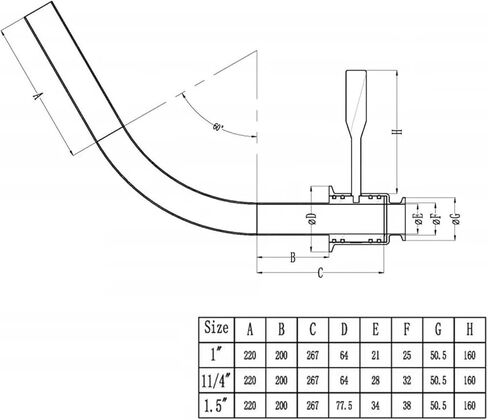 1 قطعة 1 "1-1/4" 1.5 "ثلاثي المشبك خزان تخمير البيرة موزع الجعة صمام التفريغ تدوير الأرفف الذراع الفولاذ المقاوم للصدأ SS304(1-1/2") in Saudi Arabia