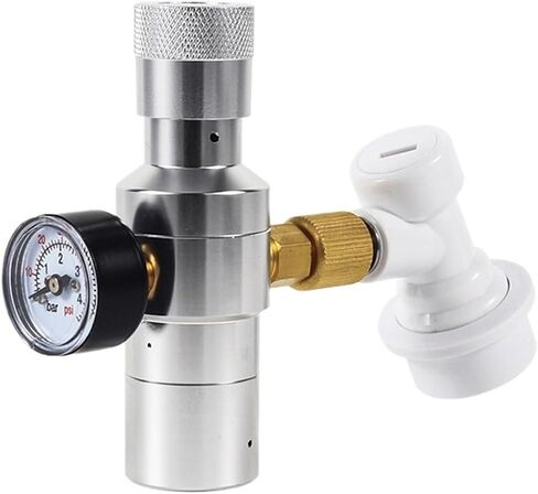 1pc Beer Keg Co2 Charger With Gas Ball Lock 0-60Psi Co2 Regulator Mini Co2 Dispenser For Beer Brewing Homebrew in Saudi Arabia
