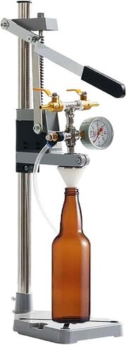 Manual Back-Pressure Filling Machine, Beer Bottle, with Pressure Gauge and Vent Valve, Liquid Tool in Saudi Arabia