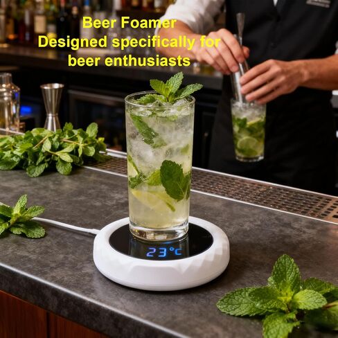 2026 New Ultrasonic Beer Foamer, Anti Slip Portable Beer Bubbler Maker with 1800mAh Rechargable Battery for Family Gatherings Business Meetings and Bars in Saudi Arabia