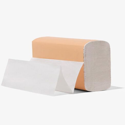 SAVE TREES مناشف ورقية متعددة الطيات من الخيزران للموزعات التجارية | طبقة واحدة، 250 منشفة/عبوة متعددة الطيات، 16 عبوة/علبة من المناشف الورقية المصنوعة من الخيزران الصديق للبيئة in Kuwait