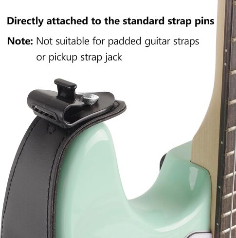 Rockhouse Guitar Strap Locks, Anti-slip Blocks with Cable Fixing Design, 2-Pack Black Straplocks System Adapter in Saudi Arabia