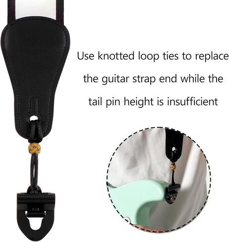 Rockhouse Guitar Strap Locks, Anti-slip Blocks with Cable Fixing Design, 2-Pack Black Straplocks System Adapter in Saudi Arabia