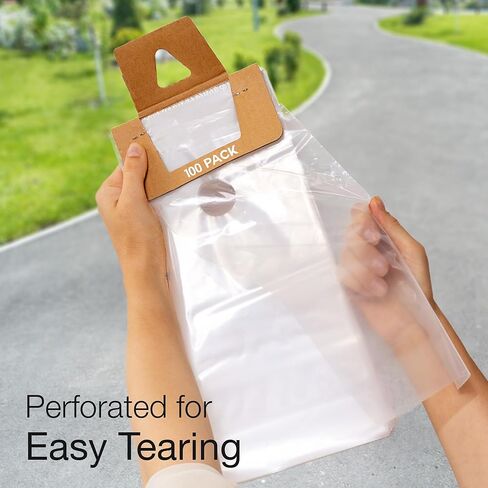 Choice Marts Door Hanger Bags 6" x 12" - Waterproof and Secure 100 Pack Perfect Display for Your Advertisement Plastic Door Hanger Bags in Saudi Arabia