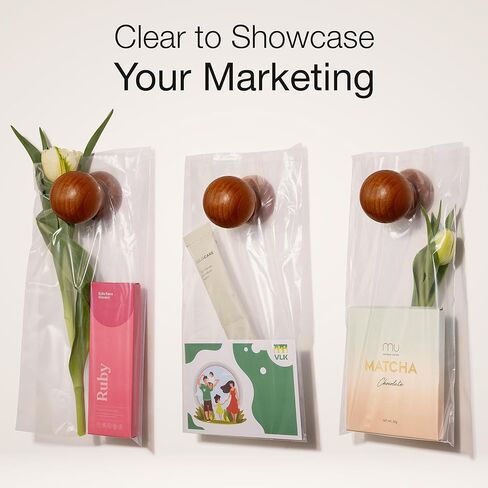 Choice Marts Door Hanger Bags 6" x 12" - Waterproof and Secure 100 Pack Perfect Display for Your Advertisement Plastic Door Hanger Bags in Saudi Arabia