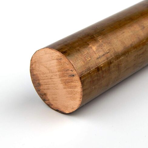 قضيب دائري برونزي 510، تشطيب غير مصقول (مطحنة)، درجة حرارة H04، ASTM B139/ASTM B139M، قطر 2.25 بوصة، طول 12 بوصة، OnlineMetals in Saudi Arabia