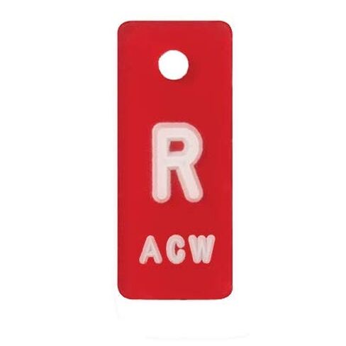 X-Ray Markers (Mark-Clear Plastic) - Blue/Red, White Letters, Left & Right Set, "L" & "R" - 3/8" in Saudi Arabia