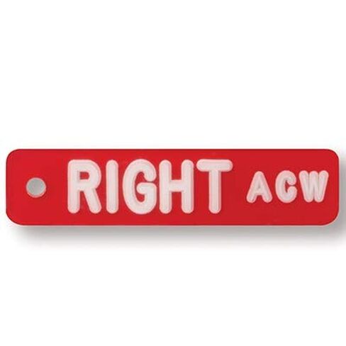 X-Ray Markers (Mark-Clear Plastic) - Blue, White Letters, Left ONLY, 3/8" Lead Letter "L" in Saudi Arabia