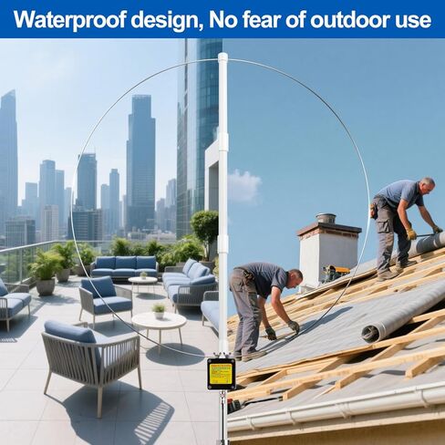 GA800 Active Loop Antenna 10KHz-159MHz,Portable HF Shortwave Antenna with BNC Cable(Free of Tuning),Suitable for Indoor Outdoor Ham Radio SW MW SSB Air Band Reception in Kuwait