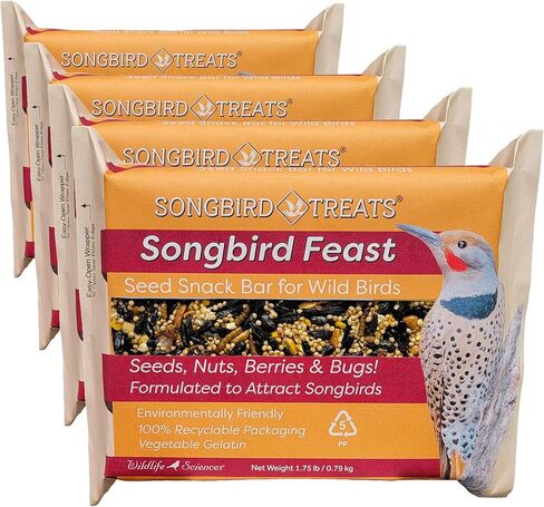 Songbird Feast Large Seed Cakes | 1.5-2 lb Large Bird Seed Cakes for Wild Birds in Kuwait
