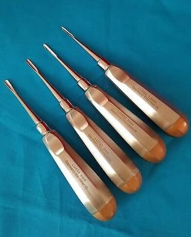 4 PCS Straight Dental EXTRACTING Extraction LUXATING Elevator German Stainless Steel in Kuwait