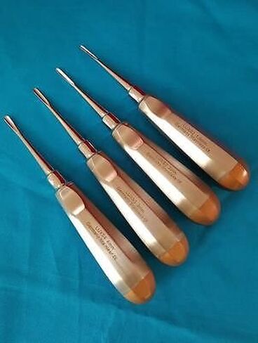 4 PCS Straight Dental EXTRACTING Extraction LUXATING Elevator German Stainless Steel in Kuwait