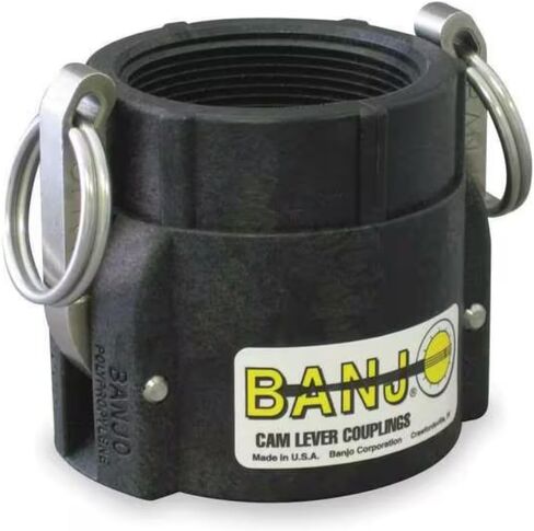 2 of 2" Banjo Poly Cam Lever Female Coupler - 2" Female NPT USA MADE 200D in Saudi Arabia
