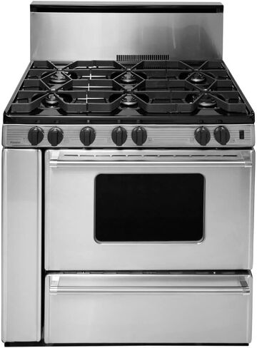 P36B3282PS 36 Pro Series مجموعة غاز مع 6 شعلات علوية متغيرة محكمة الغلق، حجرة منفصلة للفروج، 17000 وحدة حرارية بريطانية، موقد فرن عالي التحمل، حجرة تخزين وبطارية من الألومنيوم المصبوب in Kuwait