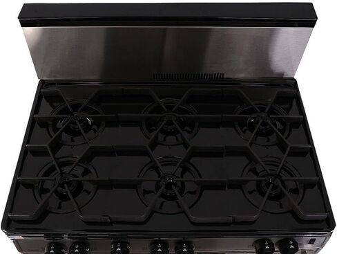 P36B3282PS 36 Pro Series مجموعة غاز مع 6 شعلات علوية متغيرة محكمة الغلق، حجرة منفصلة للفروج، 17000 وحدة حرارية بريطانية، موقد فرن عالي التحمل، حجرة تخزين وبطارية من الألومنيوم المصبوب in Kuwait