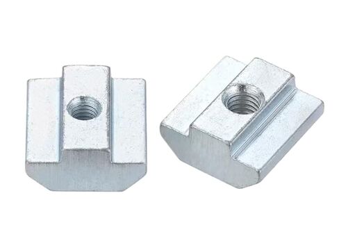 كتل الجوز المسار. صامولة منزلق على شكل حرف T، صامولة منزلق على شكل حرف T، 50 قطعة من صامولة منزلق على شكل حرف T لفتحة الملف الشخصي، صامولة من الألومنيوم لسحب الأثاث 20 سلسلة - 45 سلسلة صمولة T (45 سلسلة M4) in Kuwait