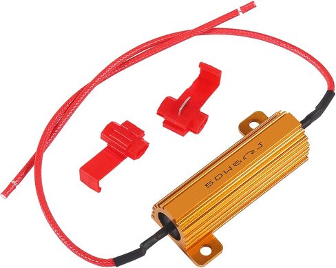 4PCS Load Resistors 50W 6 Ohm Car Lamp Resistor with Clips for Fix Error Code Turn Signal Lights Fast Flash in Saudi Arabia