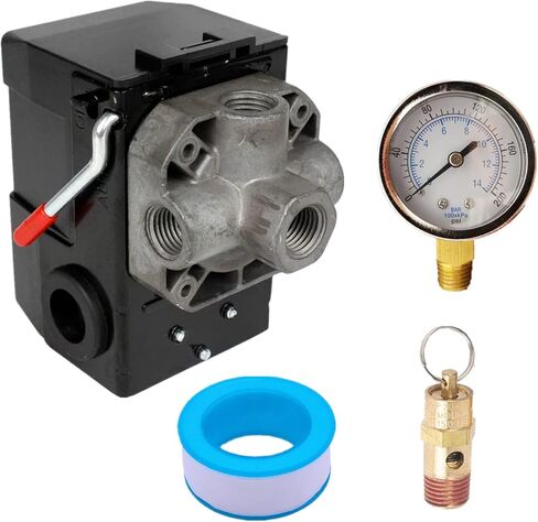 034-0094 مفتاح ضغط 4 منافذ 95-125 Pis مع مقياس ضغط 200 Psi 150 Psi صمام منبثق in Saudi Arabia