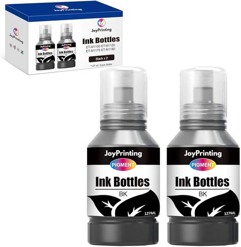 532 Black Ink Bottle Compatible 532 Ink Bottles T532 Ink Use for ET-M1100 ET-M1120 ET-M1170 ET-M2170 ET-M3170 ET-M3180 ST-M1000 ST-M3000 (127ml X 3, Pigment) in Kuwait
