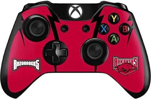 Skinit Decal Gaming Skin Compatible with Xbox One Controller - Officially Licensed College Arkansas Razorbacks Design in Saudi Arabia