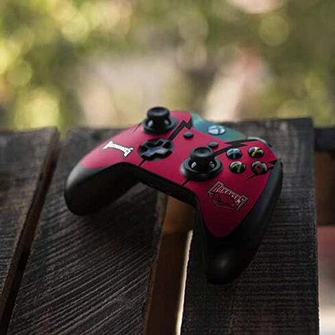 Skinit Decal Gaming Skin Compatible with Xbox One Controller - Officially Licensed College Arkansas Razorbacks Design in Saudi Arabia