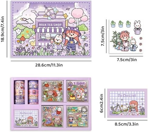 Zeeyi Girls DIY DIY 140 PCS Set ، ألعاب للأعمار من 8 إلى 13 in Saudi Arabia