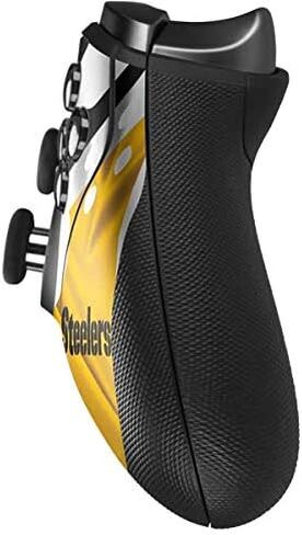 غلاف Skinit المخصص للألعاب متوافق مع وحدة التحكم اللاسلكية Xbox Elite Series 2 - تصميم مرخص رسميًا من NFL Pittsburgh Steelers in Saudi Arabia