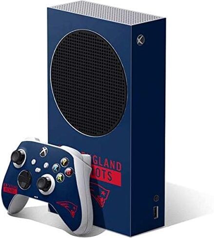 Skinit Decal Gaming Skin Compatible with Xbox Series S Bundle - Officially Licensed NFL New England Patriots Design in Saudi Arabia