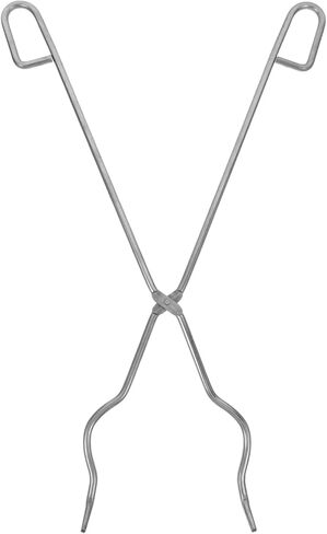 Ciieeo Stainless Steel Crucible Tongs 45cm for Laboratory Beaker Clamp, Chemical Crucible Piler, Metal Melting Tool Semi-closed Circular Jaw for Industrial and Scientific Use in Saudi Arabia