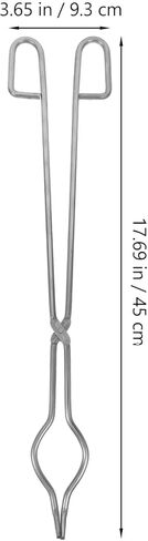Ciieeo Stainless Steel Crucible Tongs 45cm for Laboratory Beaker Clamp, Chemical Crucible Piler, Metal Melting Tool Semi-closed Circular Jaw for Industrial and Scientific Use in Saudi Arabia