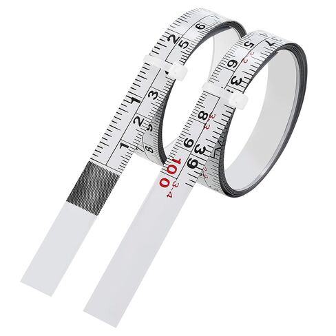 2-Pack Steel Self-Adhesive Measuring Tape, Imperial & Metric Stick-on Ruler, Left to Right and Right to Left Reading Tape Measure for Woodworking, Workbench, Table Saw, Drafting Table, 400cm/157Inch in Saudi Arabia