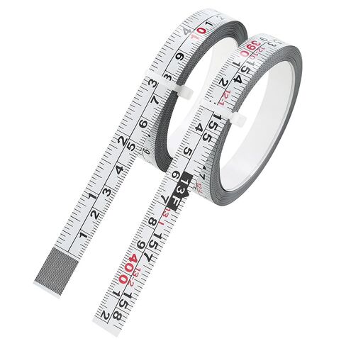 2-Pack Steel Self-Adhesive Measuring Tape, Imperial & Metric Stick-on Ruler, Left to Right and Right to Left Reading Tape Measure for Woodworking, Workbench, Table Saw, Drafting Table, 400cm/157Inch in Saudi Arabia