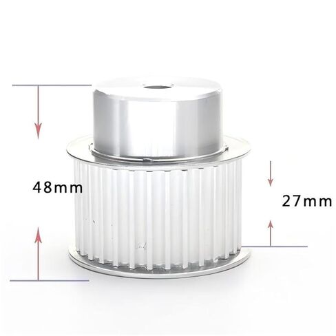 Timing Belt Drive Pulley 1pcs 3D Printer Parts 5M 29Teeth Timing Pulley Bore 8mm for Synchronous Belt Pulleys(Width 27mm) in Saudi Arabia