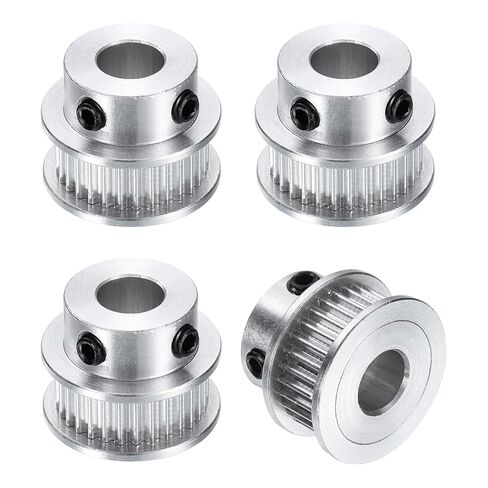 uxcell 4pcs GT-2 30T Pulley Synchronous Wheel 8mm Bore, Aluminum Timing Pulley 30 Teeth, Fit Width 6mm Timing Belt for 3D Printer CNC Machine in Saudi Arabia