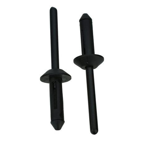 Sherco-Auto Black Nylon Blind Rivet Mandrel Retainer - 13/64" Dia. - 15/32" Flange - 25 Pack in Saudi Arabia