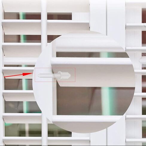 Standard Nylon Shutter Pins 20PCS Shutter Louver Repair Pins Non-Retractable in Saudi Arabia