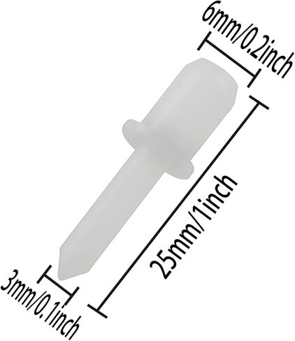 Standard Nylon Shutter Pins 20PCS Shutter Louver Repair Pins Non-Retractable in Saudi Arabia