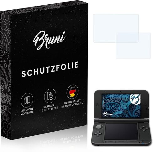 واقي شاشة بروني متوافق مع طبقة حماية نينتندو 3DS XL 2012، طبقة حماية شفافة للغاية (مجموعة من 2) in Kuwait