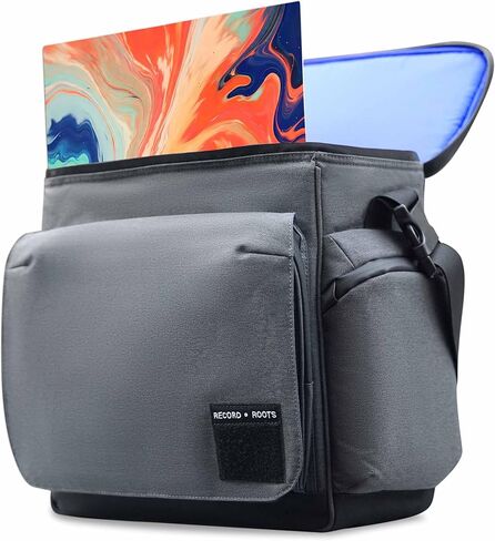 Record Roots Big LP Hauler – Heavy-Duty Vinyl Record Carry Bag for 50+ LPs | Padded, Weather-Resistant, Travel-Ready DJ & Collector Bag in Saudi Arabia