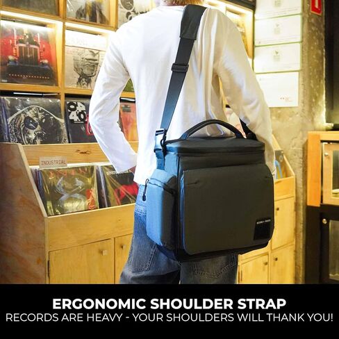 Record Roots Big LP Hauler – Heavy-Duty Vinyl Record Carry Bag for 50+ LPs | Padded, Weather-Resistant, Travel-Ready DJ & Collector Bag in Saudi Arabia