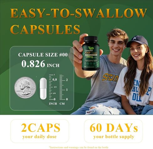 Liposomal NAD+ Supplement with Resveratrol, CoQ10 | Advanced Cellular Support, Nicotinamide Riboside NMN Replacement Premium Antioxidant & Energy in Saudi Arabia