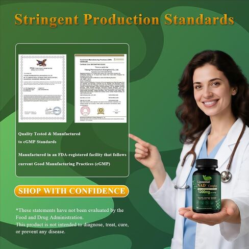 Liposomal NAD+ Supplement with Resveratrol, CoQ10 | Advanced Cellular Support, Nicotinamide Riboside NMN Replacement Premium Antioxidant & Energy in Saudi Arabia