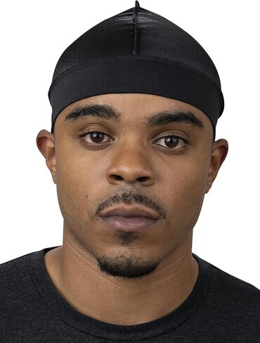 قبعة Veeta Superior Wave - نسيج حريري ناعم | الحد الأقصى لغطاء موجة الضغط | عصابة رأس مرنة ناعمة | خياطة التماس الخارجي in Kuwait