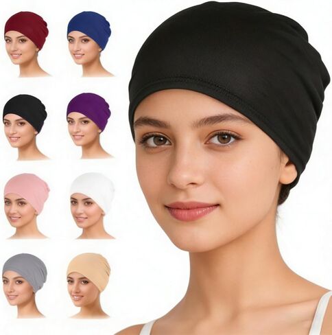 9 قطعة أغطية الرأس الكيماوي للنساء العمائم للنساء Turbantes para Mujer أغطية الرأس الناعمة للسرطان قبعة الكيماوي لتساقط الشعر متعدد الألوان in Kuwait