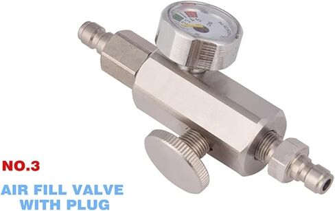 HPA 80MM مقرنة سريعة اسطوانة الغاز إعادة ملء الفولاذ المقاوم للصدأ محول صمام إمدادات خزان الهواء لملحقات محطة الغوص (الخيارات 4) in Kuwait