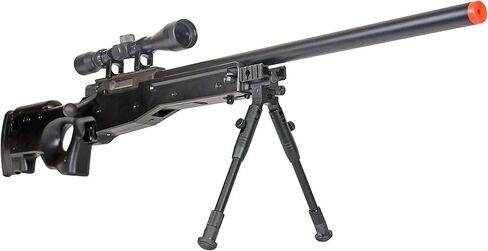 BBTac BT59 Airsoft Sniper Rifle Bolt Action Type 96 Airsoft Gun, with 3-9x40 Rifle Scope & Aluminum Bipod in Kuwait