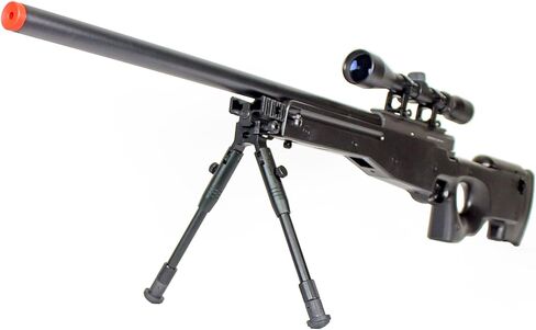 BBTac BT59 Airsoft Sniper Rifle Bolt Action Type 96 Airsoft Gun, with 3-9x40 Rifle Scope & Aluminum Bipod in Kuwait