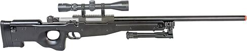 BBTac BT59 Airsoft Sniper Rifle Bolt Action Type 96 Airsoft Gun, with 3-9x40 Rifle Scope & Aluminum Bipod in Kuwait