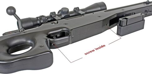 BBTac BT59 Airsoft Sniper Rifle Bolt Action Type 96 Airsoft Gun, with 3-9x40 Rifle Scope & Aluminum Bipod in Kuwait